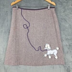 Womens Poodle Skirt 12 Wool Blend Rockabilly Retro 3D Dog Lover Cosplay Circle